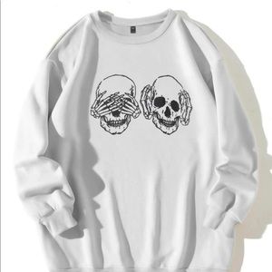 Skelton print sweatshirt